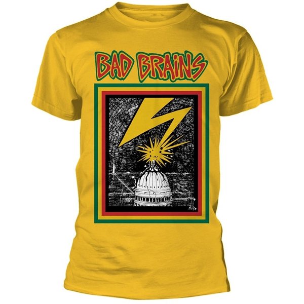 Bad Brains Unisex T-Shirt: Bad Brains (Yellow)-image