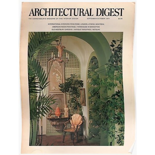 Architectural Digest 1974 Premium Matte Vertical Poster-image