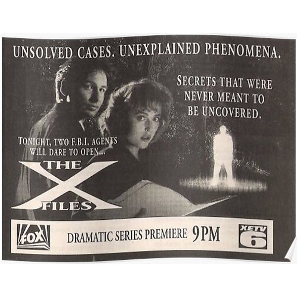 X Files Premiere Premium Matte Vertical Poster-image