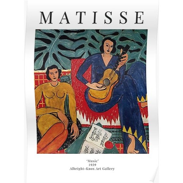 Henri Matisse - Music - Exhibition Poster Premium Matte Vertical Poster