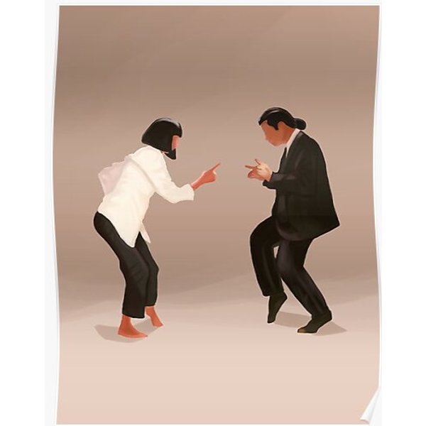 Pulp Fiction - Twist Scene Premium Matte Vertical Poster-image