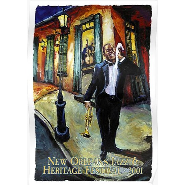 Louis Armstrong Jazz Premium Matte Vertical Poster-image