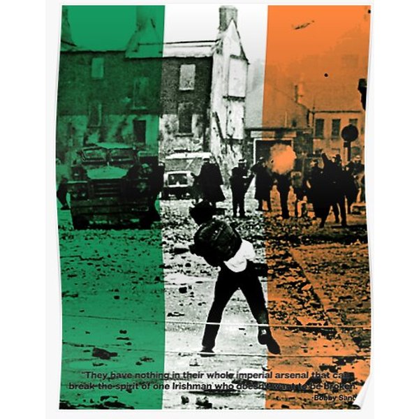 Bobby Sands - An Irishman Who Doesnt Want To Be Broken. Premium Matte Vertical Poster