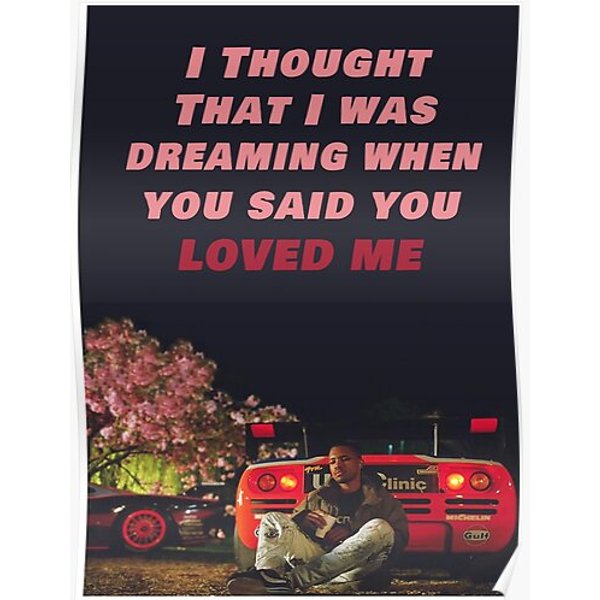 Frank Ocean Ivy Song Lyrics Graphic Premium Matte Vertical Poster-image