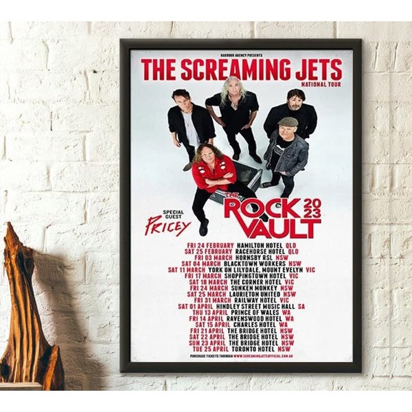 The Scre%Aming Je%Ts National Tour 2023 Poster, Rock Vault 2023 Tour Poster-image