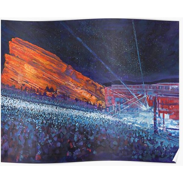 Red Rocks Sky Premium Matte Vertical Poster-image