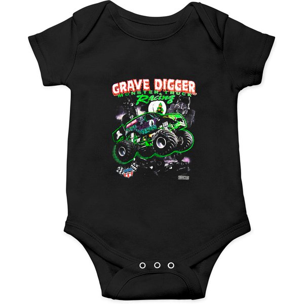 Vintage 1994 Grave Digger Monster Jam Trucks Onesies
