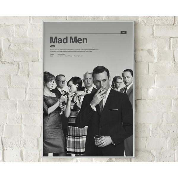 Mad Men Poster - Mad Men Tv Show Print-image