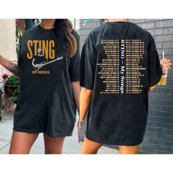 Sting My Songs 2023 World Tour T Shirt-image
