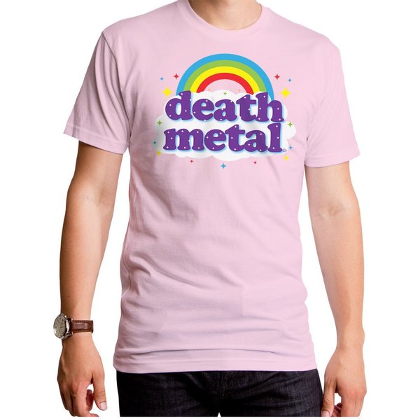 Death Metal Rainbow - Men's T-Shirt Rainbow, Funny Word Shirt-image