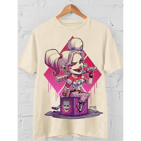 Harley Quinn Cartoon Comic Shirt,-image