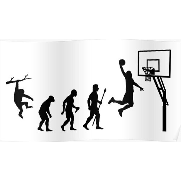 Basketball Evolution Premium Matte Vertical Poster-image