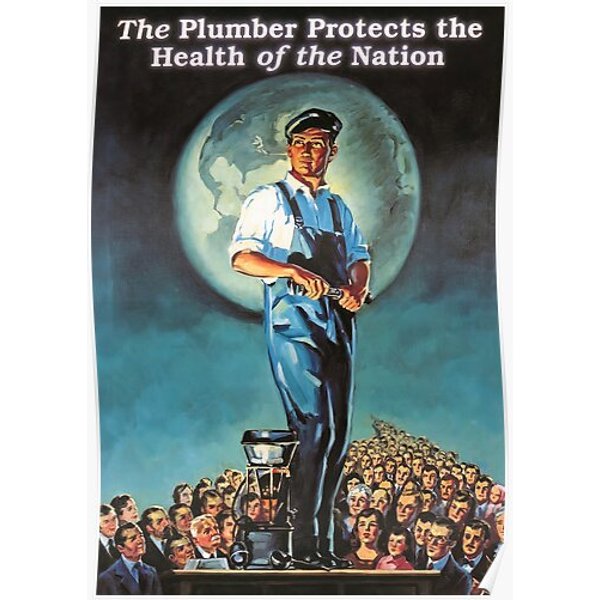 Vintage American Plumber Pride Poster Premium Matte Vertical Poster-image