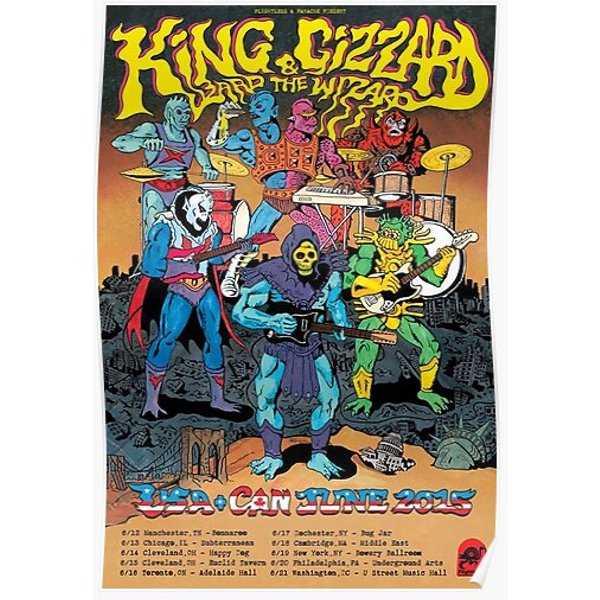 King Gizzard & The Wizard Lizard Tour Premium Matte Vertical Poster-image