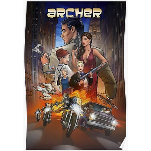 Archer Season 11 - Classic - Vice Palm 80S Premium Matte Vertical Poster-image