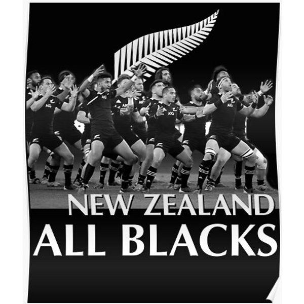 All Blacks Rugby Legends New Zealand All Blacks Superstars Premium Matte Vertical Poster-image