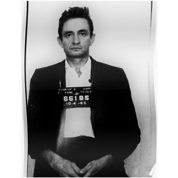 Johnny Cash Mug Shot Vertical Premium Matte Vertical Poster-image