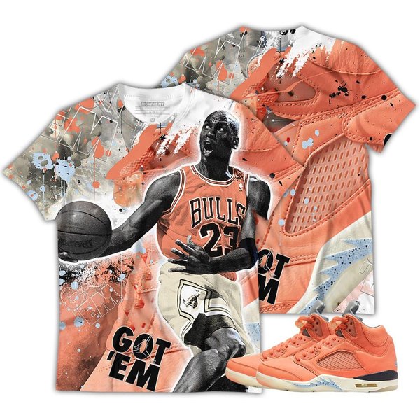 Got Em Shoes Goat Sneaker Shirt Match Crimson Bliss 5S Tee-image