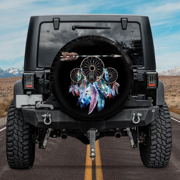 Spare Tire Cover With Boho Dreamcatche