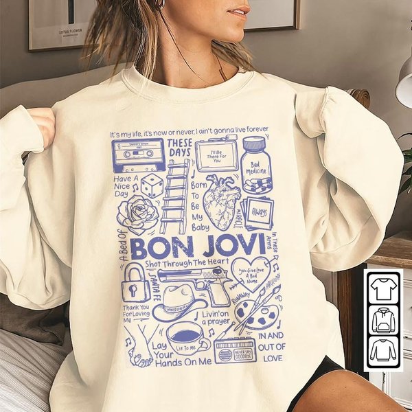 Bon Jovi Vintage Concert Tour Shirt
