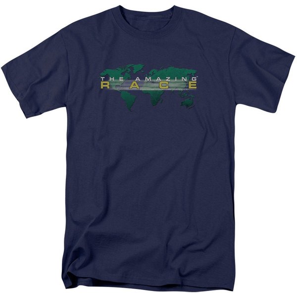 The Amazing Race Around The World Navy Shirts-image
