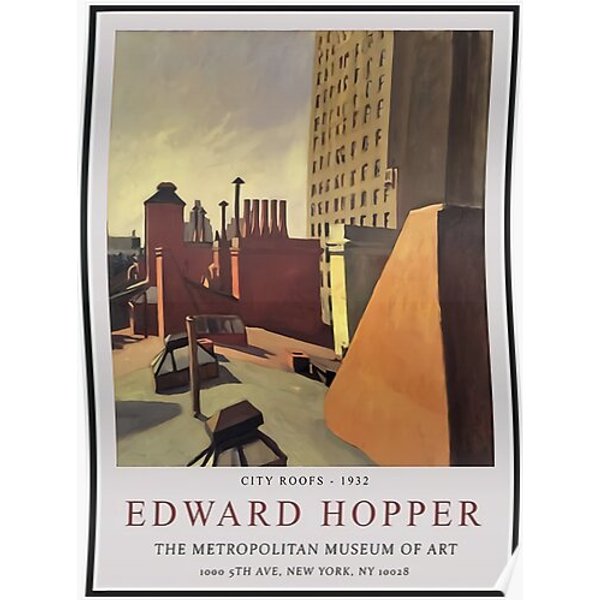 Edward Hopper Exhibition Poster Premium Matte Vertical Poster-image