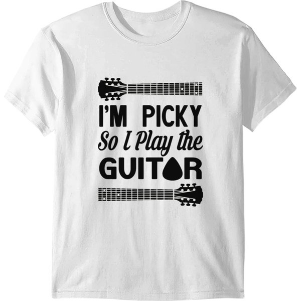 I'm Picky So I Play The Guitar T-Shirt-image