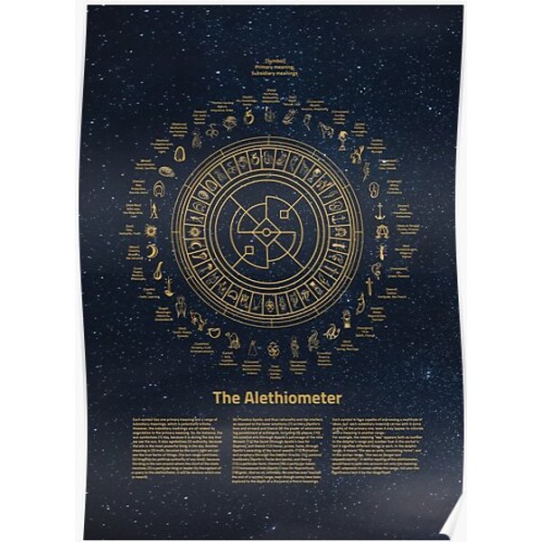 Symbols Of The Alethiometer Premium Matte Vertical Poster-image