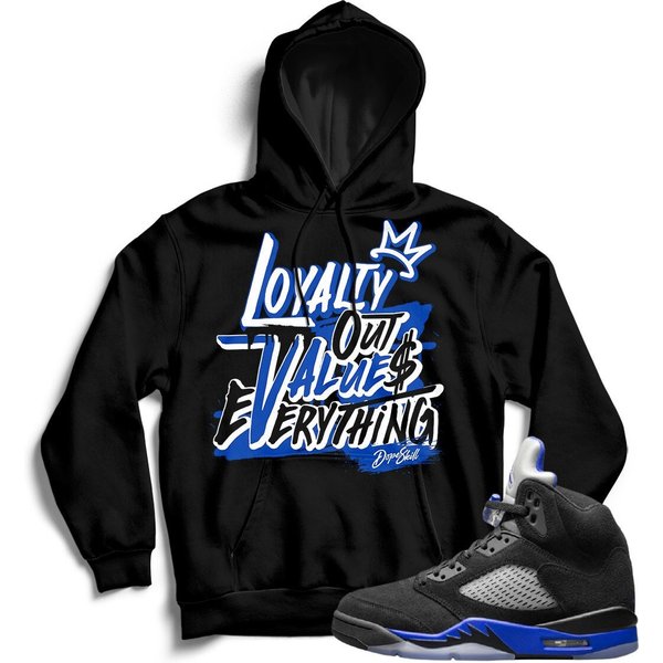 Unisex Hoodie Match Jordan 5 Racer Blue