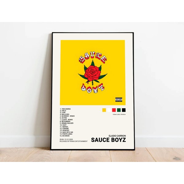 Eladio Carrion / Sauce Boyz Music Album Poster