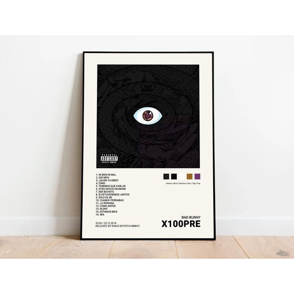 Bad Bunny / X100Pre Music Album Poster-image