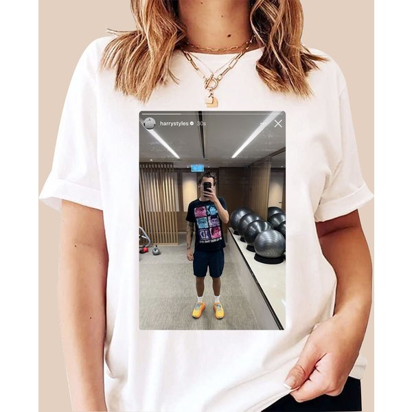 Harry Wearing One Direction, 2012 One Direction Up All Night Tour Shirt-image