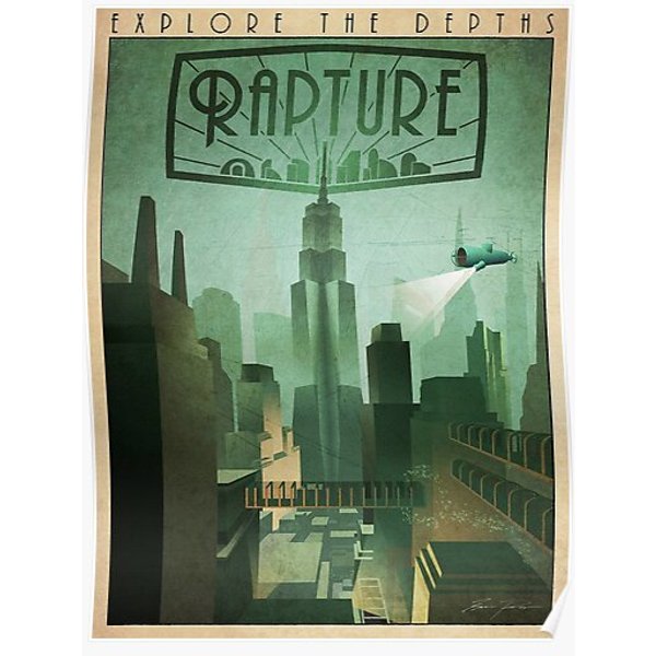 Explore Rapture, Bioshock Poster Premium Matte Vertical Poster-image