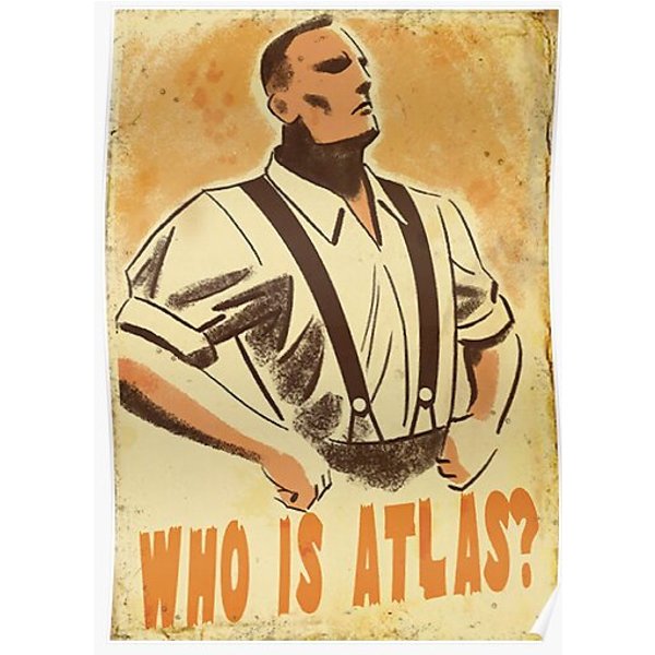Bioshock – Who Is Atlas? Premium Matte Vertical Poster-image