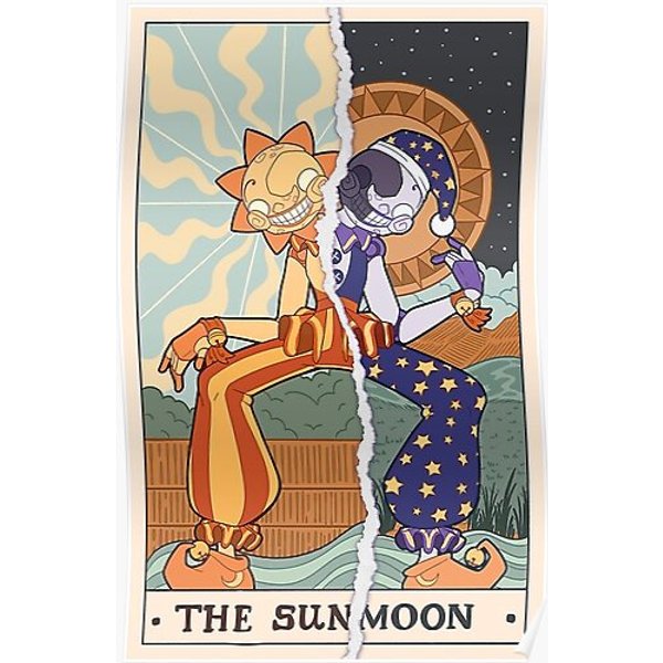 The Sun Moon Fnaf Security Breach Premium Matte Vertical Poster