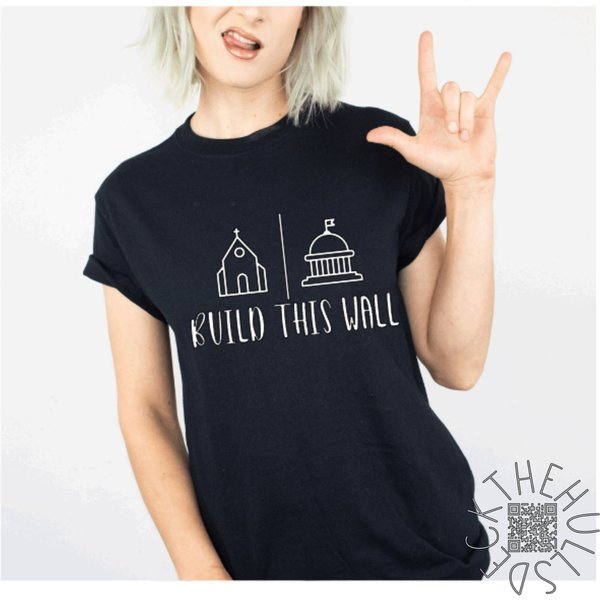 Build This Wall - Church & State T-Shirt-image