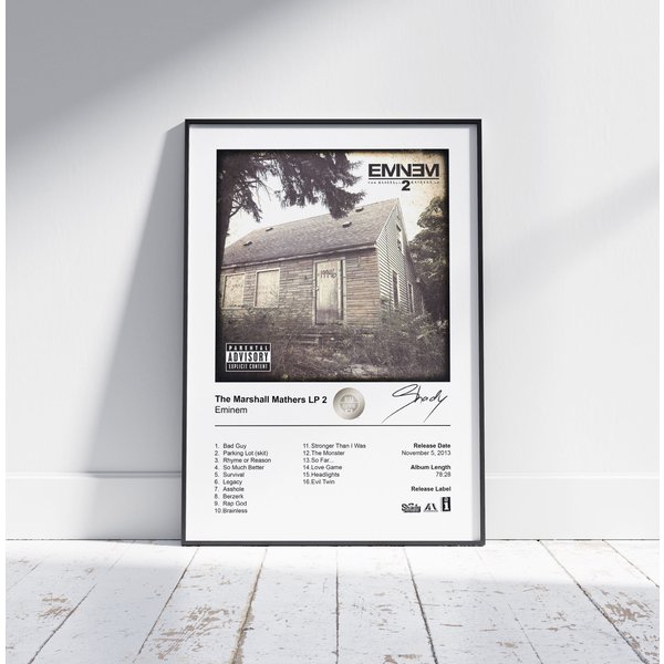 Eminem Marshall Mathers Lp 2 Album Cover Poster - Classic Wall Art-image