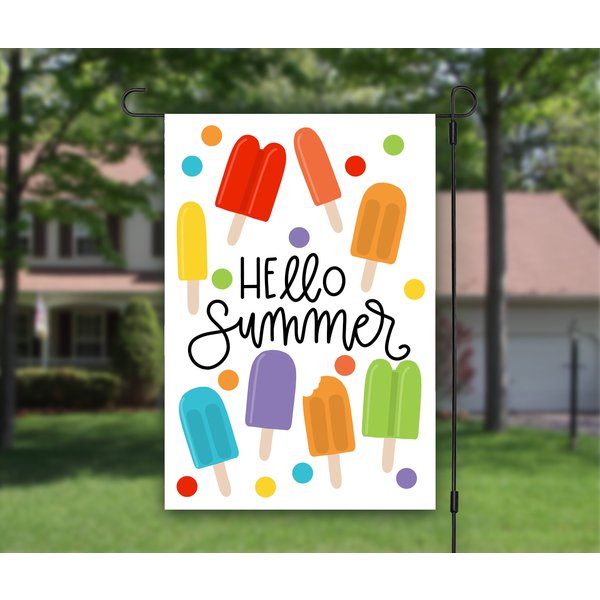 Hello Summer, House Flag, Popsicles Ice Cream-image