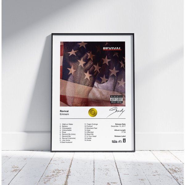 Eminem Poster - Revival Album Cover Poster Print-image