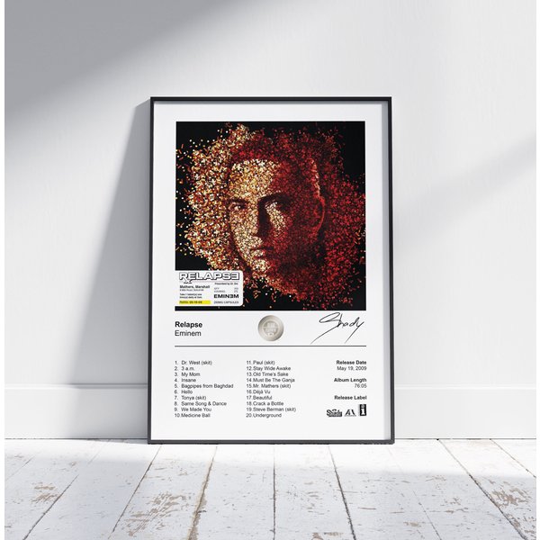 Eminem Poster - Relapse Album Cover Poster Print-image