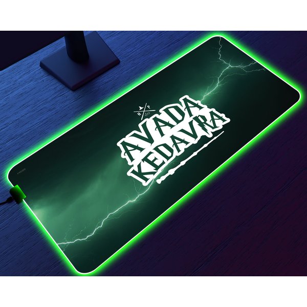 Avada Kedavra - Hogwarts Legacy - Rgb Gaming Desk Mat | Mouse Pad-image