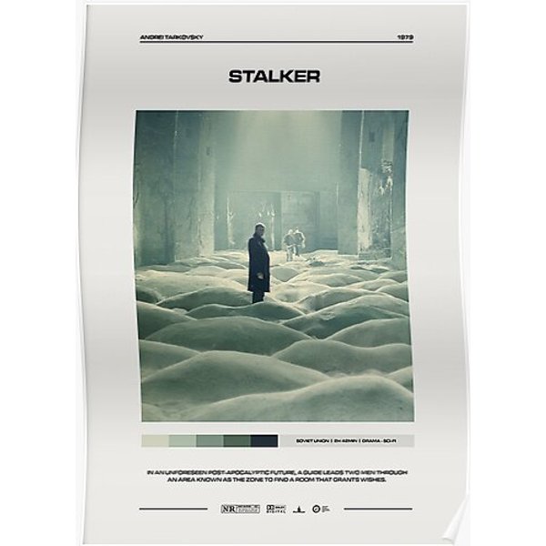 Stalker - Andrei Tarkovsky Premium Matte Vertical Poster-image