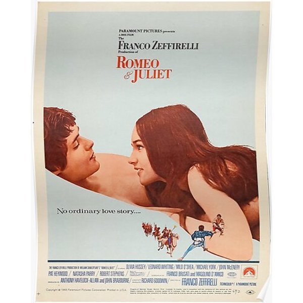 Romeo And Juliet 1968 Premium Matte Vertical Poster-image