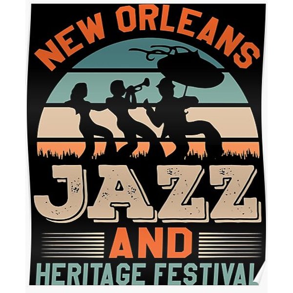 Music Swing Charleston Chick Webb Lindy Hop New Orleans Jazz Festival Vintage Premium Matte Vertical Poster-image