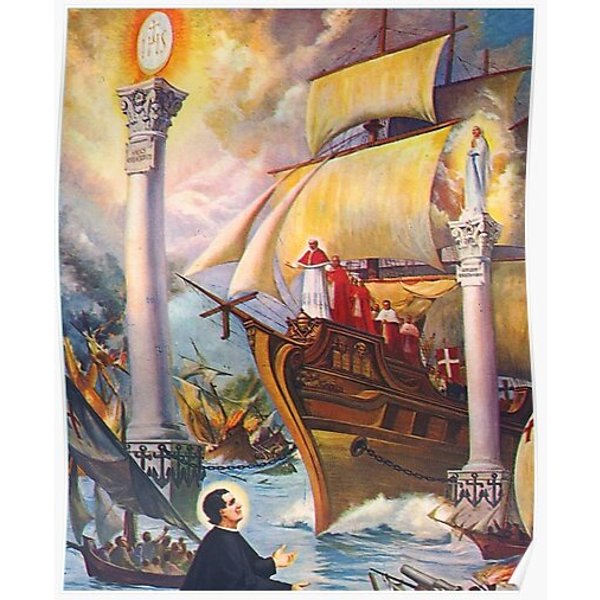 Vision Of Sant John Bosco Premium Matte Vertical Poster-image