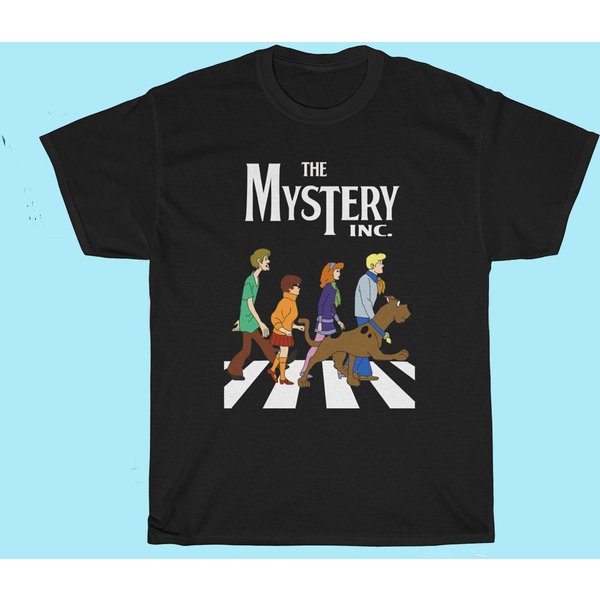 The Mystery Scooby Doo Abbey Road Men's T-Shirt-image