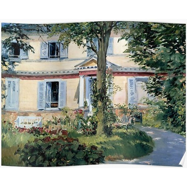Edouard Manet - The House At Rueil Premium Matte Vertical Poster-image