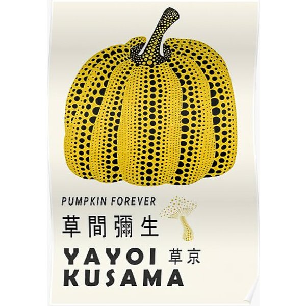 Yayoi Kusama - Exhibition Pumpkin Forever Premium Matte Vertical Poster-image