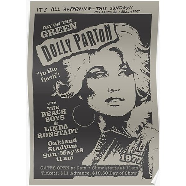 Collection Album Concert Dolly Parton Poster Premium Matte Vertical Poster-image