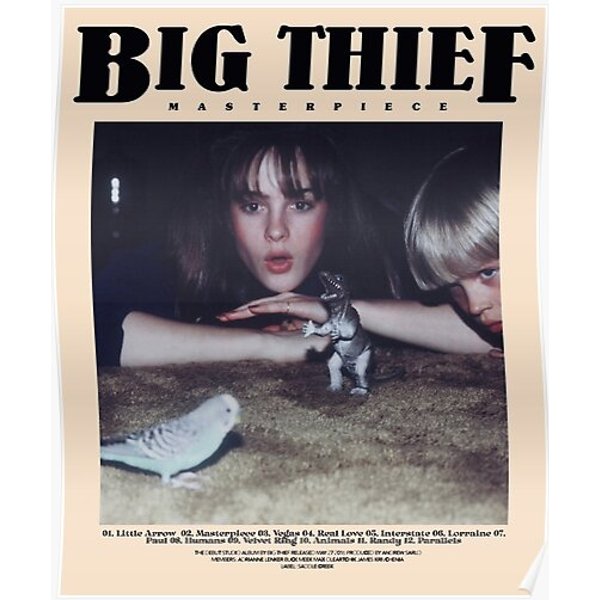 Big Thief Old Book Cover Inspired Premium Matte Vertical Poster-image